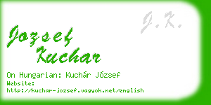jozsef kuchar business card